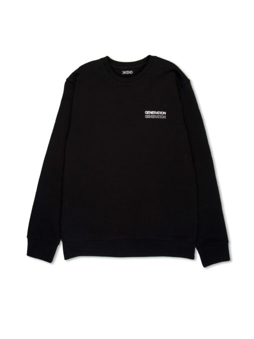 Decided Generation Crewneck Zwart voorkant